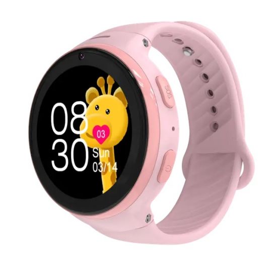 Porodo 4G Kids GPS Smart Watch with JuniCare app(Pink) - 32367