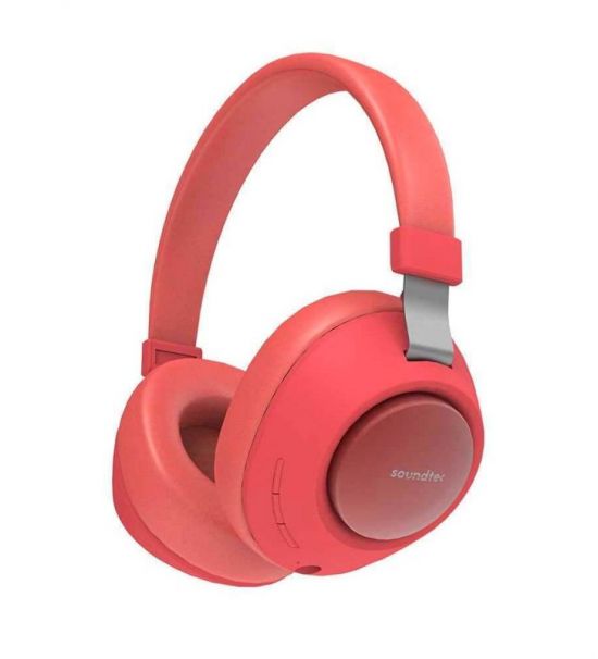 Porodo Soundtec Eclipse Wireless Over-Ear Headphone(Red) - 26903