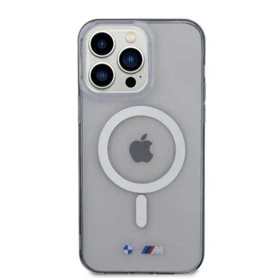 iPhone 15 Pro/15 Pro Max BMW Magsafe Case with M Logo Design(Transparent) - 28489