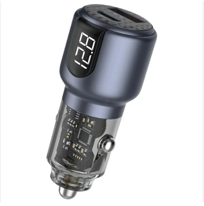 Car Charger Green Lion Dual Port PD+QC 75W C to C 1m Cabel - 33534