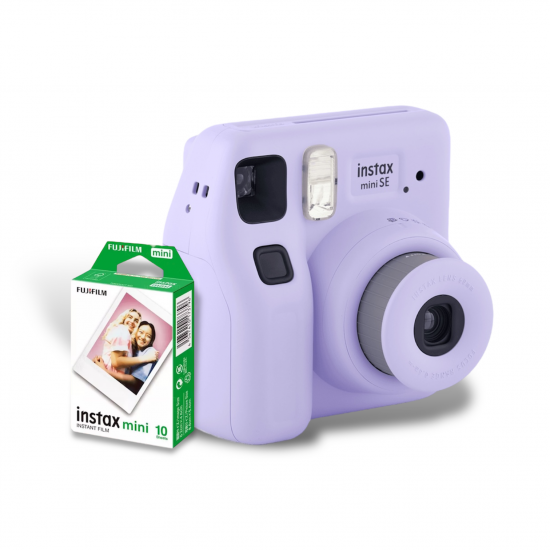 Fujifilm Instax Mini SE Printing Camera Bundle(Purple) - 32391