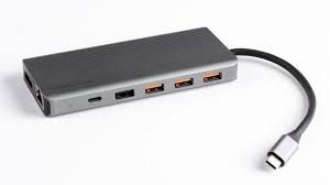 Adapter Powerology 13in1 USB-C HDMI Type-C Ethernet USB SD MicroSD 3.5AUX(Dark Gray)  - 27586