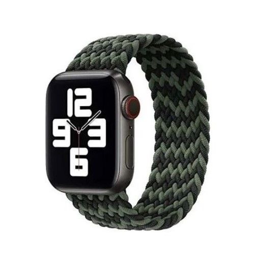Apple Watch Green Braided Solo Loop 38/40mm Black - 23976