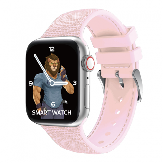 Apple Watch Green Elite Silicone with Style Strap 42/44mm Pink - 23985