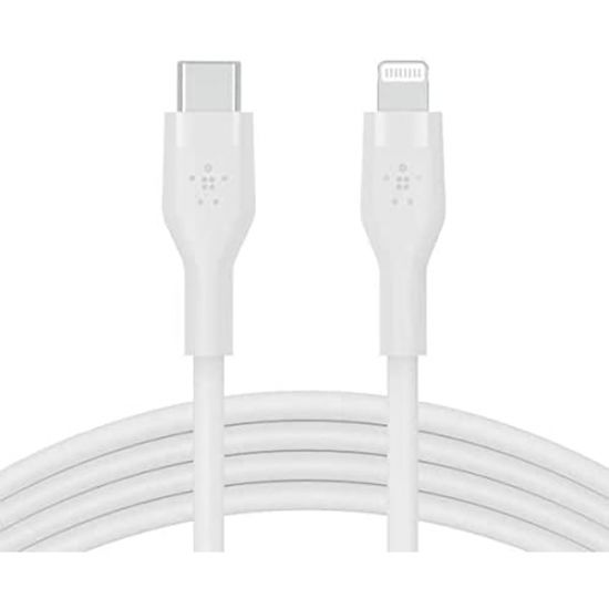 Cable Type-C to Lightning Belkin BOOST CHARGE Flex Connector Soft-touch 1M(White) - 27634