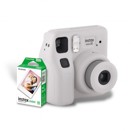 Fujifilm Instax Mini SE Printing Camera Bundle(Grey) - 32392