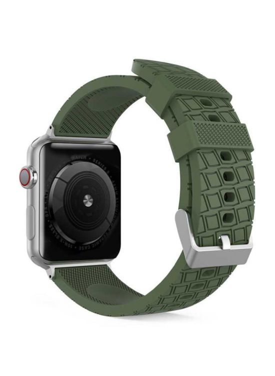 Apple Watch AhaStyle Pramium Silicone Band 44mm(Green) - 24084