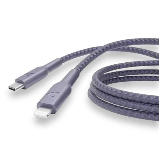 Cable Type-C to Lightning Powerology New Braided 2M PD 60W(Purple) - 27592