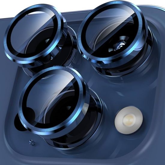 iPhone 15 Pro/Max Samos Camera Lens Protector(Blue) - 28239