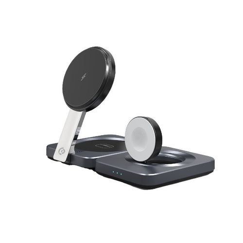 Powerology 3in1 Foldable Magnetic Wireless Charger(Black) - 32646