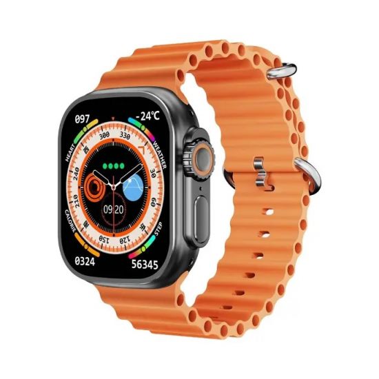 Porodo Smart Watch AMOLED Ultra Lumin(Orange Strap) - 28858