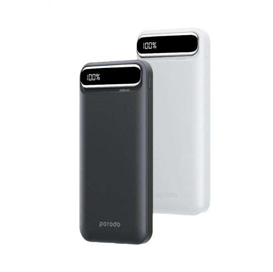 Power Bank Porodo 10000mAh with USB-A and Type-C Port  - 25868