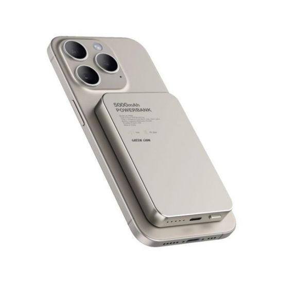 Power Bank Green Lion PD20W GL-MAG 5 5000mAh(Titanium) - 32500