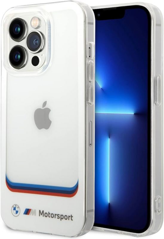 iPhone 14 Pro Max BMW M Motorsport Hard White Case - 29308