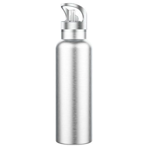 Green Vacuum Stainless Bottle 600ml(Silver) - 32264