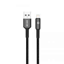 Green Lion USB-A to Lightning Braided Zinc Alloy Cable 60W 1M(Black) - 32669