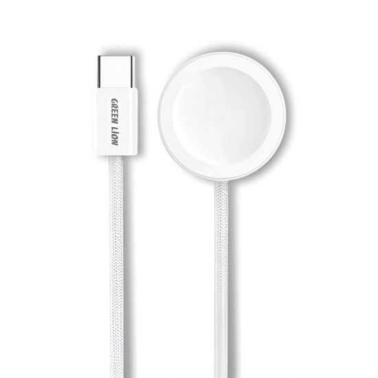 Green Lion iWatch charger USB-C to wireless charger(White) - 31175