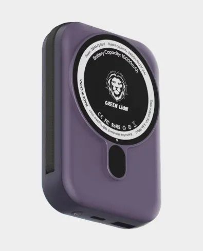 Power Bank Green Lion Monaco Magsafe 10000mAh PD+QC 22.5W(Purple) - 28608