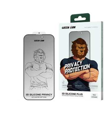 Green Lion 3D Silicon Plus Privacy Screen Protector For iPhone 17 Air/Pro/Pro Max - 33523