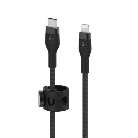 Cable Type-C to Lightning Belkin Boost Charge Pro Flex Braided Silicone 1M(Black) - 27638