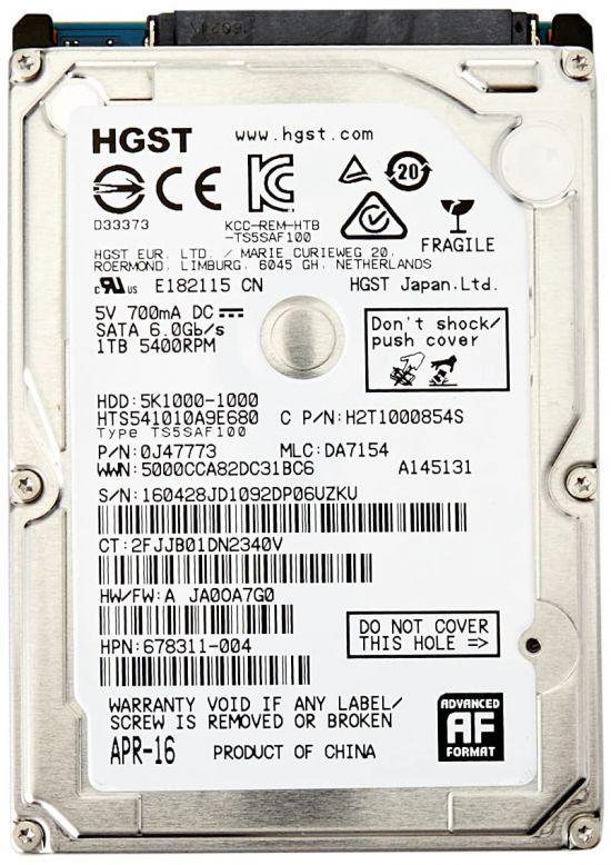 HGST 1TB(HDD) - 24855