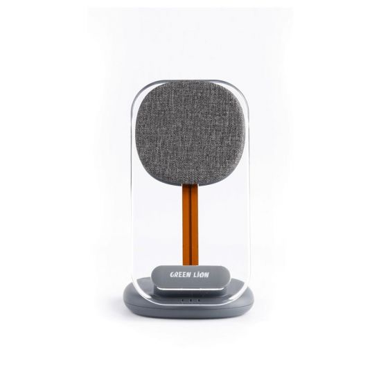 Green Lion 3 in 1 Fabric Wireless Charger 15W(Grey) - 28609