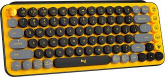 Logitech Pop Keys Wireless Mechanical Keyboard (Blast Yellow) - 28760