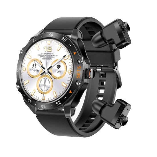Porodo Hype Smart Watch with Earbuds(Black) - 30339