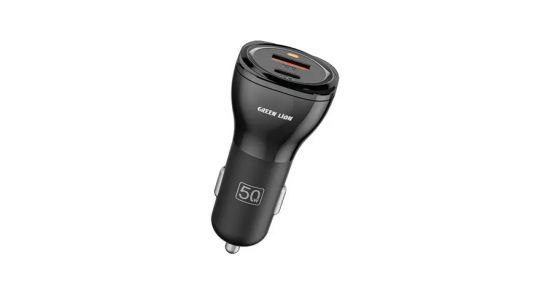 Green Lion Dual Port Car Charger 50W (PD 30W + QC 20W) - 32474