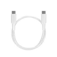 Powerology Cable Type-C to Type-C 60W Braided(White) - 32632