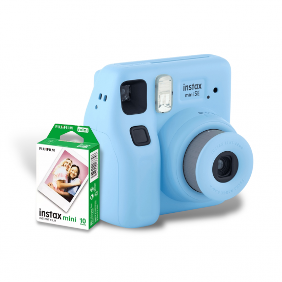 Fujifilm Instax Mini SE Printing Camera Bundle(Blue) - 32342