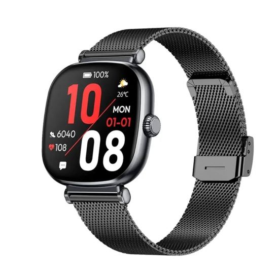 Green Lion Princess Smart Watch(Glossy Black) - 32349